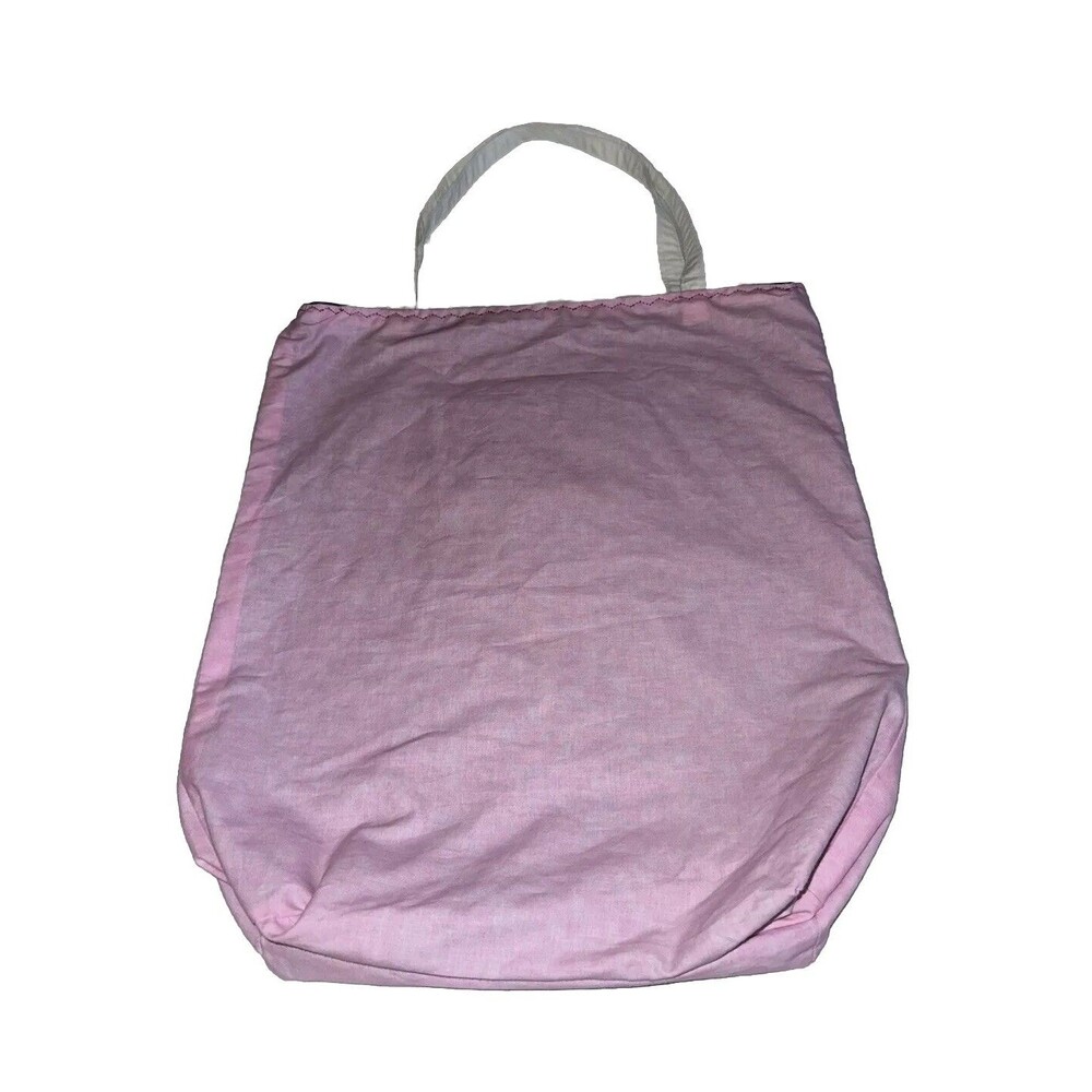 Pink Handmade Large Handbag Reversible 100% Cotton Pockets Tote